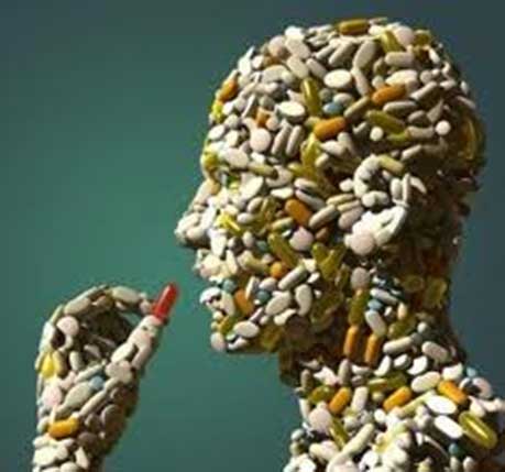 person made of pills